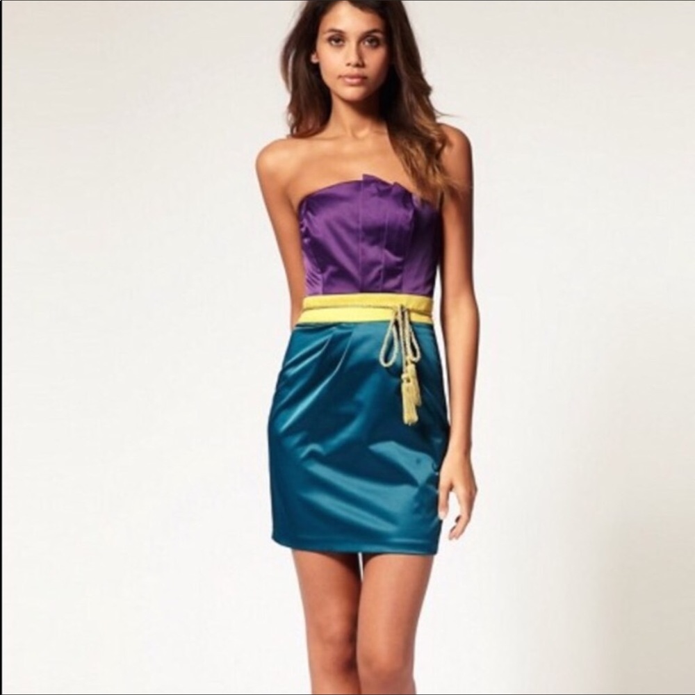 ASOS strapless mini dress